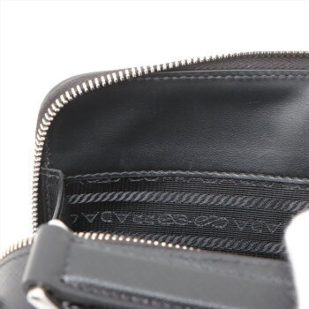 Prada Saffiano leather handbag tote top handles black M - Picture 12 of 12